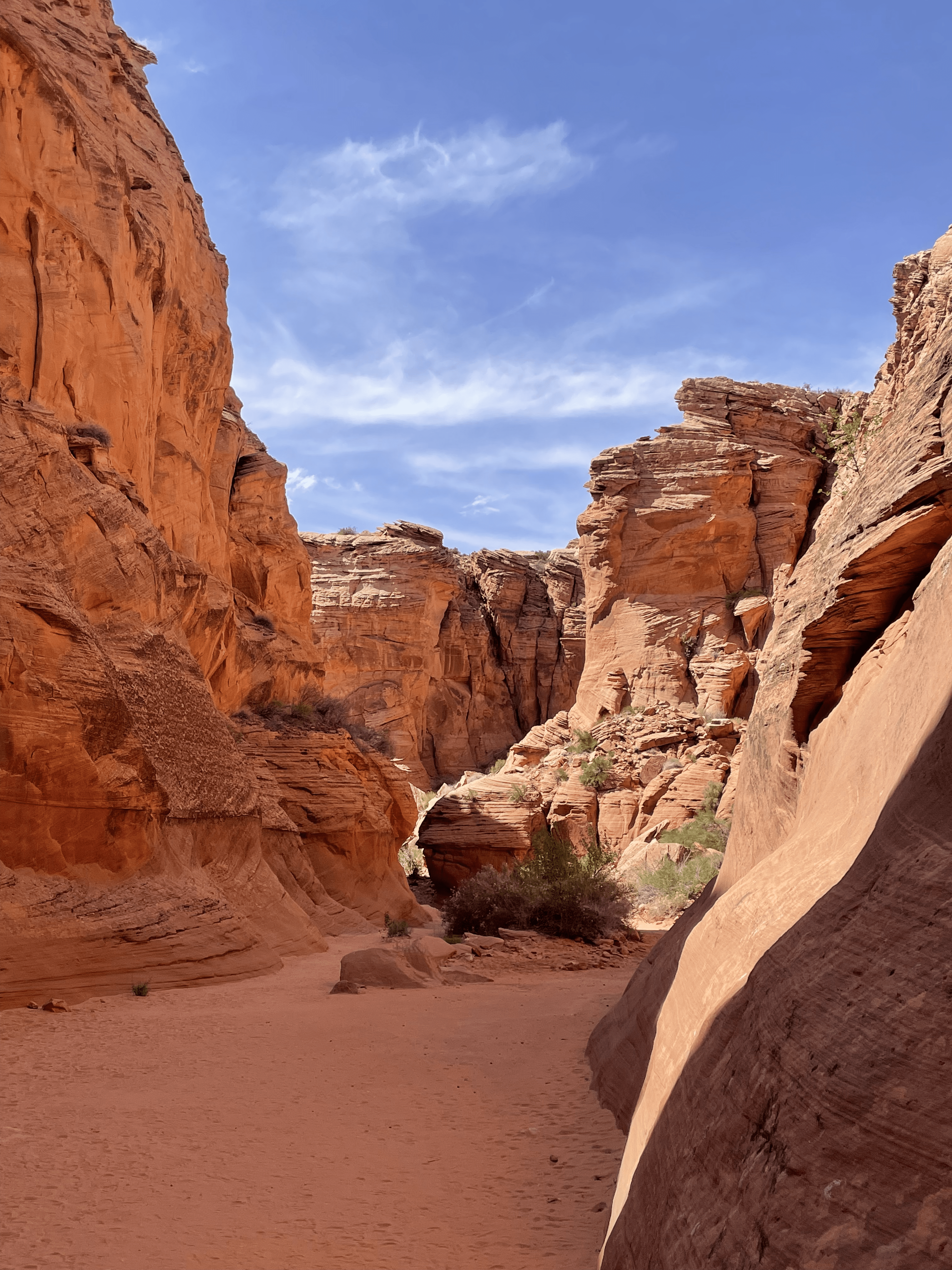 Rock formations in Antelope Canyon